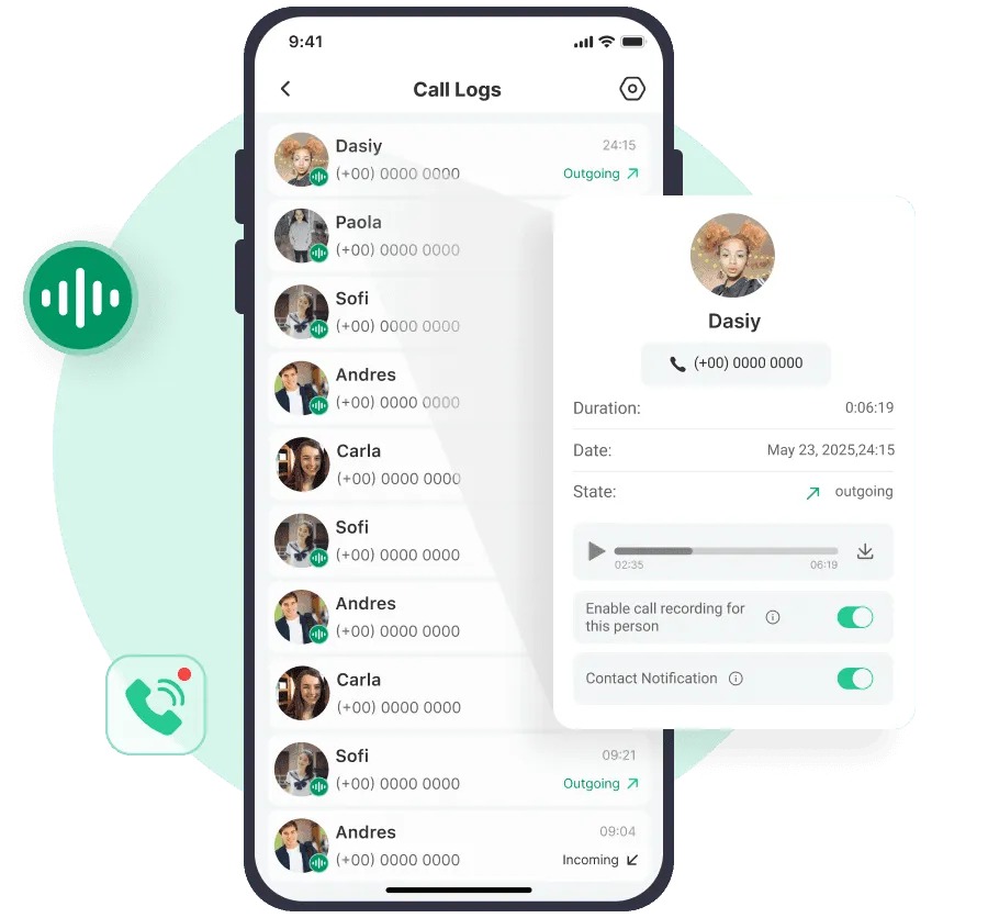View All Call Logs Anytime, Anywhere